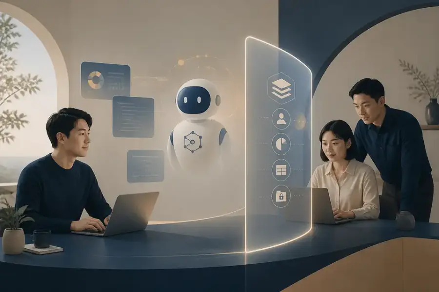 Databricks 把 AI agent 做成企業同事，背後靠 Unity Catalog 治理層守住資料權限邊界的示意