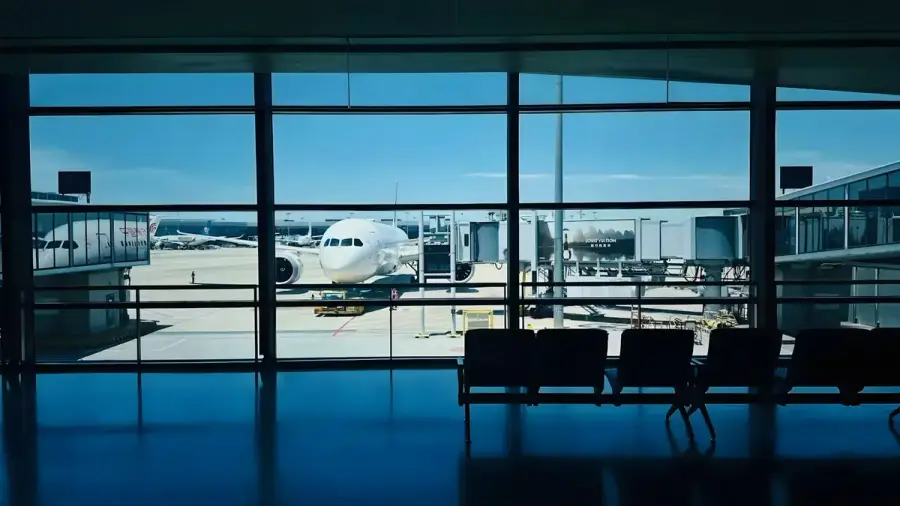 機場登機門與飛機示意圖