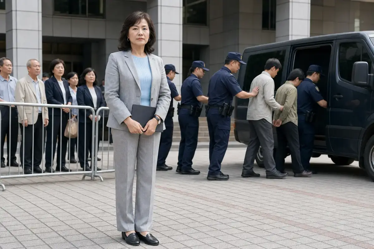 法院內的法槌與天平（示意圖）