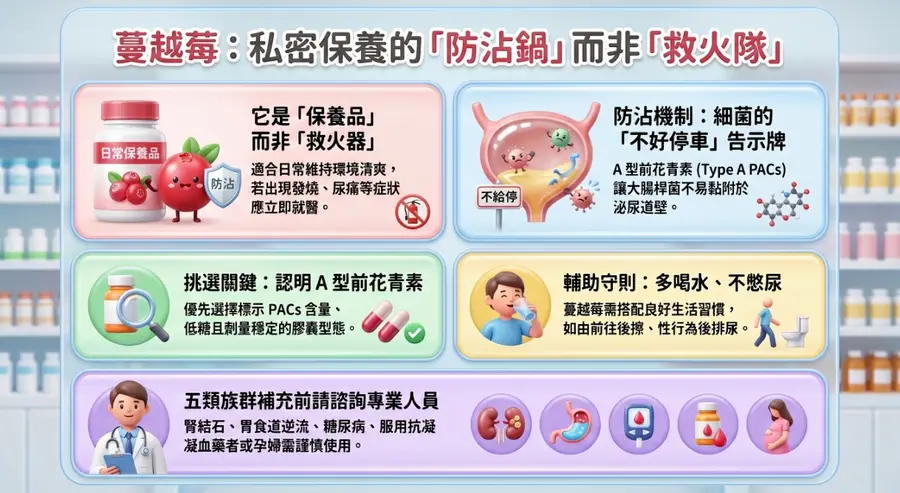 蔓越莓功效有哪些？女性泌尿道保養先看懂 A 型前花青素