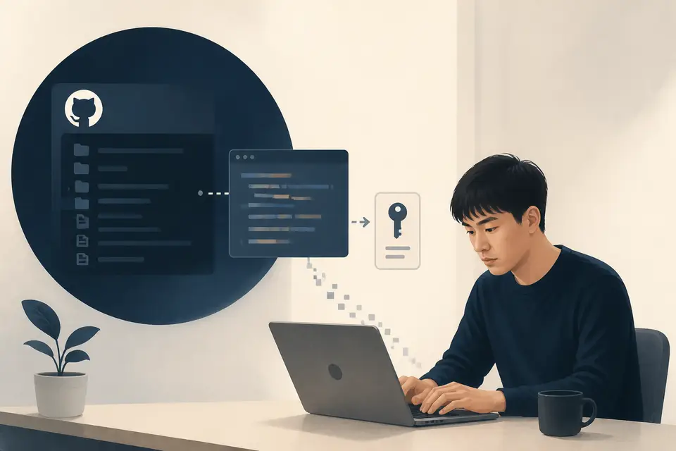 AI 代理從已登入的程式碼儲存庫抄出登入憑證外洩的示意