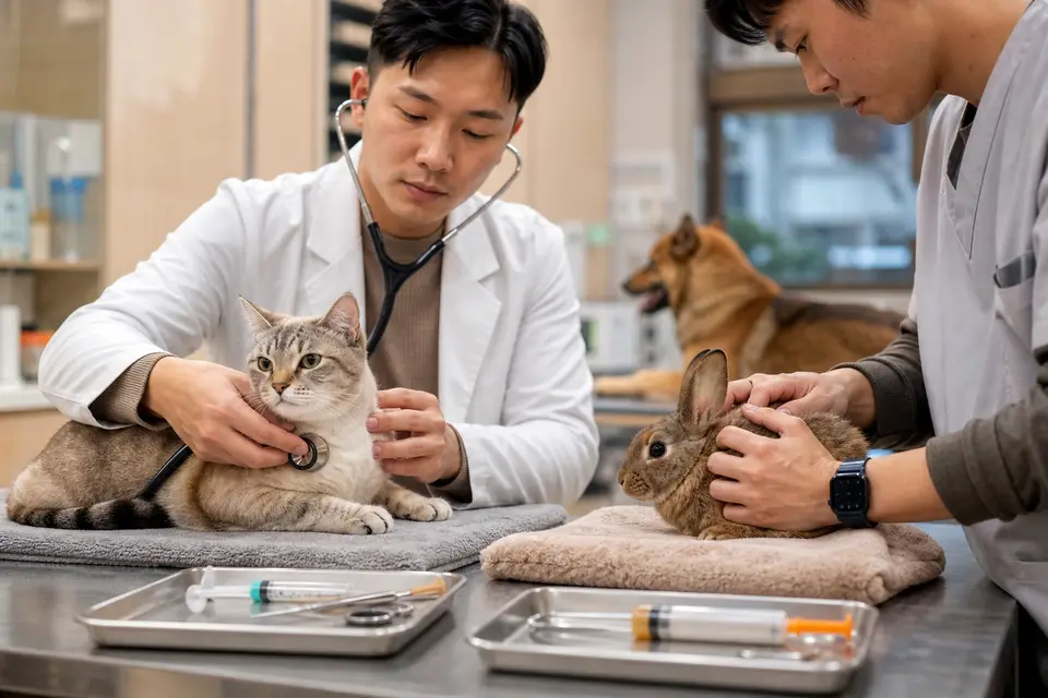 犬貓與特殊寵物分開由獸醫團隊評估照護需求