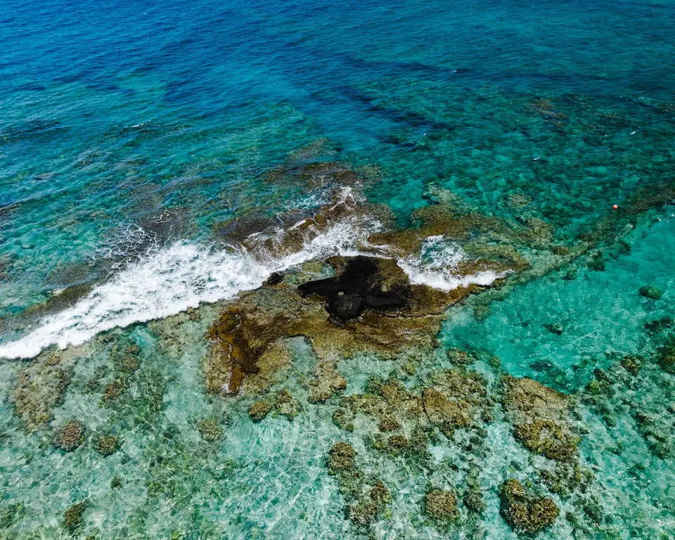 太平洋島嶼海岸線的示意畫面